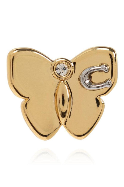 Coach Signature Butterfly Stud Earrings