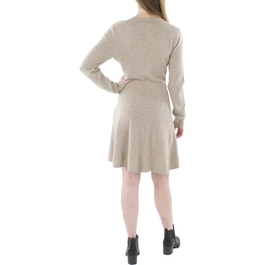 Womens Cashmere Knee Sweaterdress