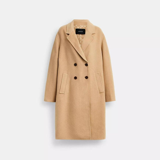 Coach Outlet Double Face Wool Coat