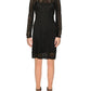 Womens Crochet Mini Sheath Dress