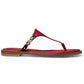 Women's Daniella Leather Flat Thong Sandals