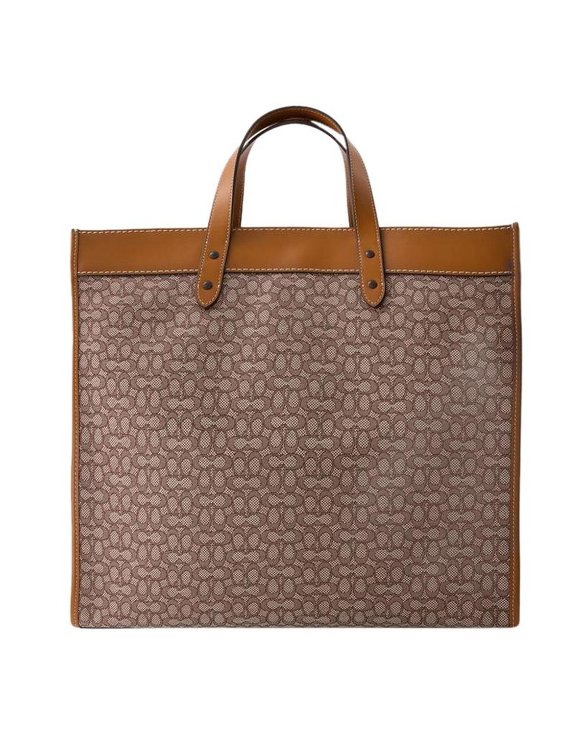 Field 40 Tote Bag - Coach - Leather - Cocoa