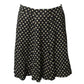 Michael Michael Kors Printed Skater Skirt in Black Viscose