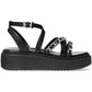 Issi Flatform Womens Leather Chain Flatform Sandals