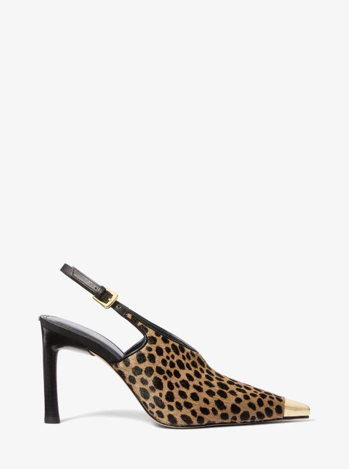 Kasia Cheetah Print Calf Hair Slingback Pump