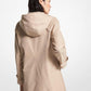 Cotton Blend Hooded Raincoat