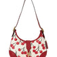 Hamptons Hobo Bag with Cherry Print