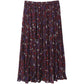 Michael Kors Pleated Floral-Print Maxi Skirt in Multicolor Polyester