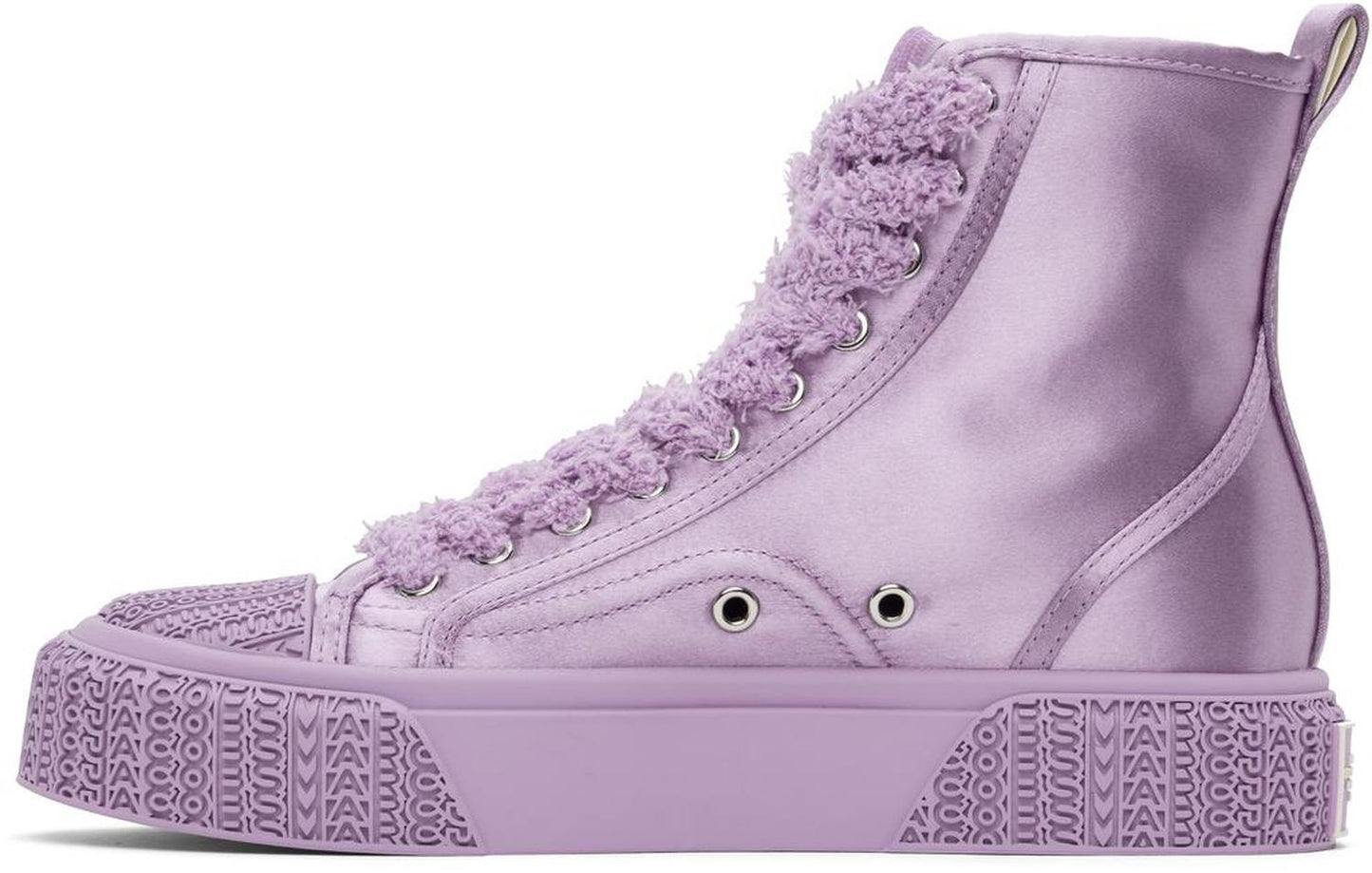 Purple 'The High Top Satin' Sneakers