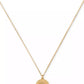 Gold-Tone Color Spark Round Pendant Necklace, 16" + 3" extender