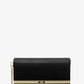 Mona Large Saffiano Leather Clutch