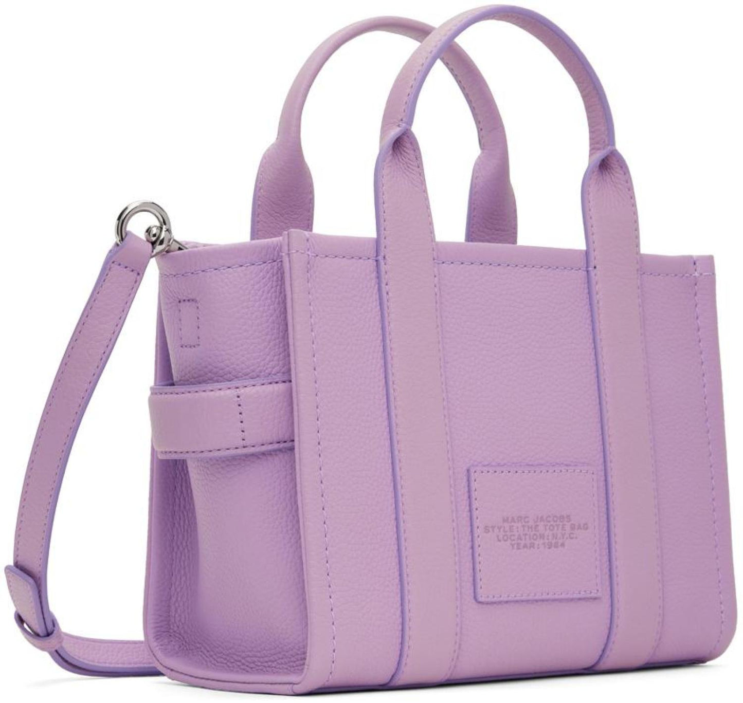 Purple 'The Leather Small' Tote