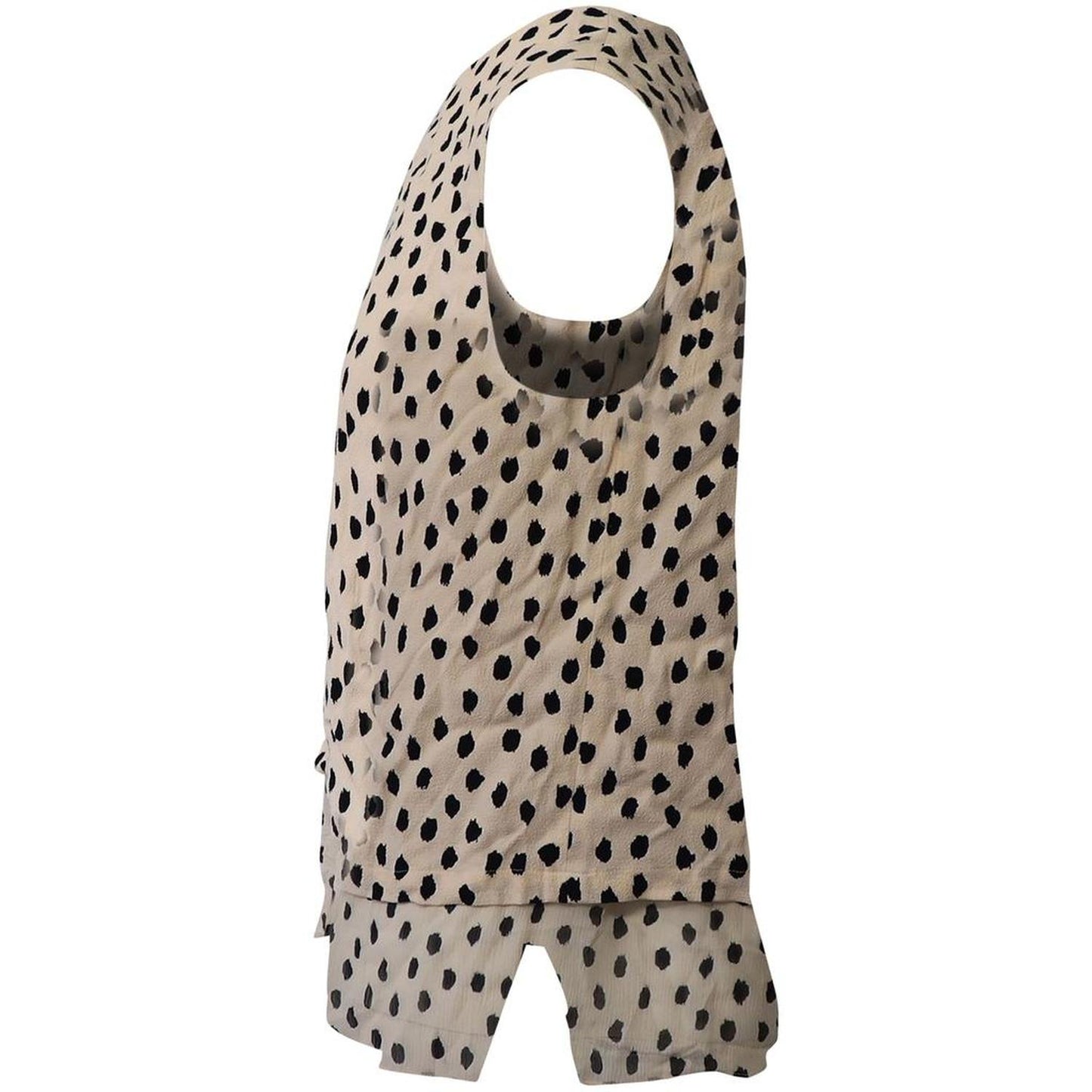 Kate Spade Dotted Sleeveless Top in Cream Viscose