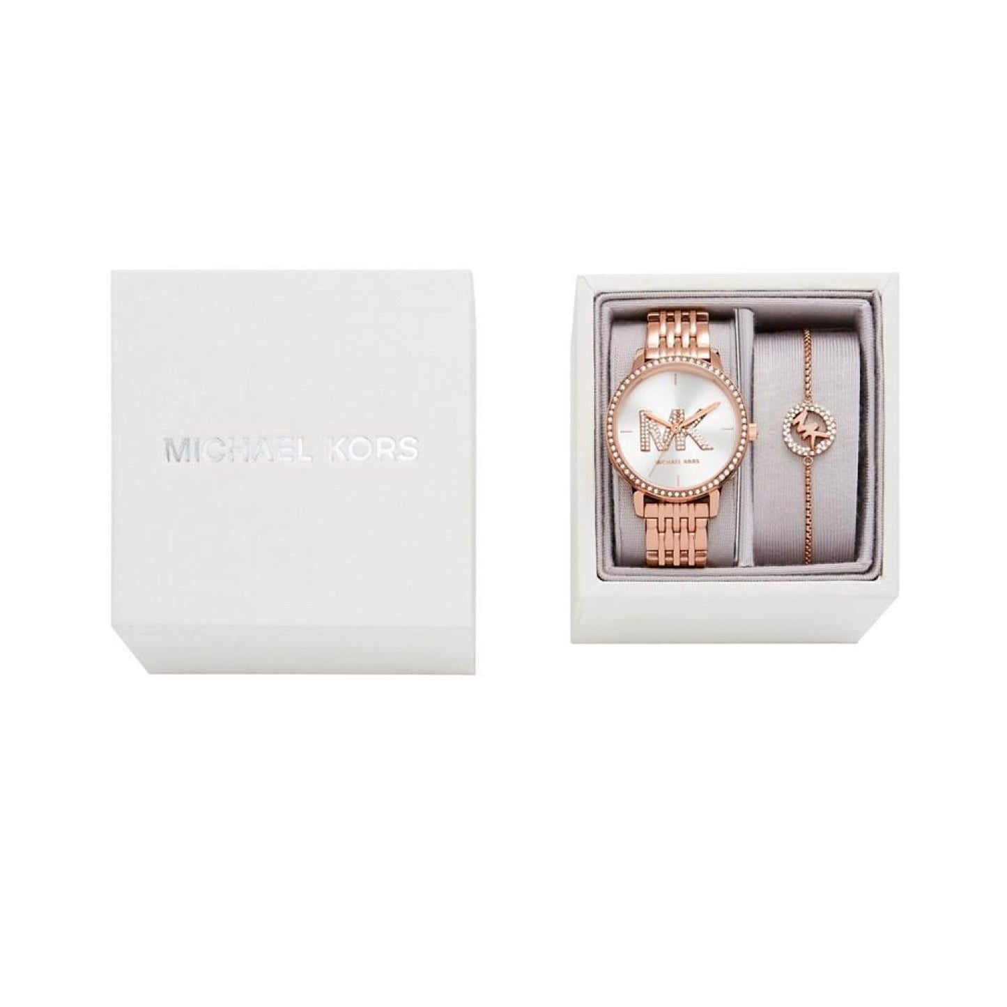 Women's Melissa Three-Hand Rose Gold-Tone Stainless Steel Watch Set 35mm