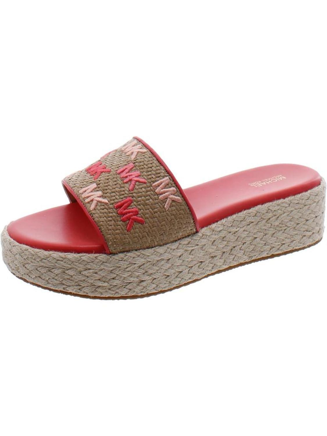 Womens Slip On Open Toe Slide Sandals