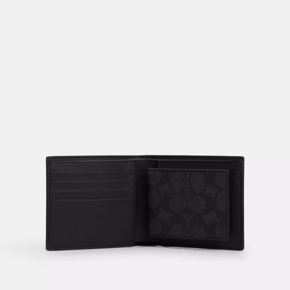 Coach Outlet Boxed 3 In 1 Wallet Gift Set In Signature Canvas