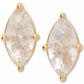 Gold-Tone Cubic Zirconia Marquise Stud Earrings