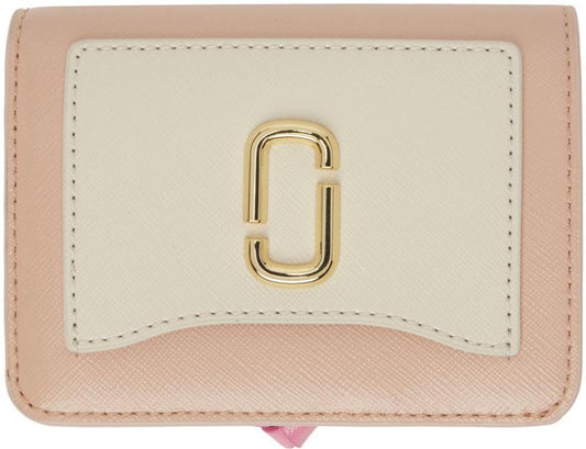 Pink & Off-White 'The Utility Snapshot Mini Compact' Wallet