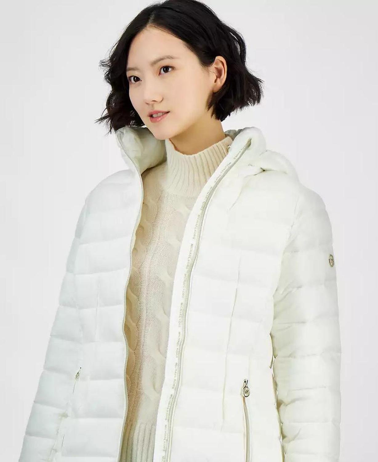 Women's Hooded Zip Packable Down Puffer Coat