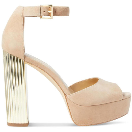 Porter Womens Suede Almond Toe Platform Heels