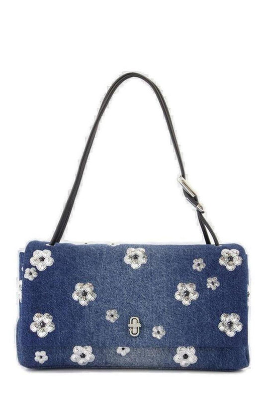 Marc Jacobs The Sequin Daisy Denim Large Dual Bag