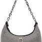 Silver 'The Rhinestone Small Curve' Bag