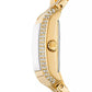 Women's Emery Three-Hand Gold-Tone Stainless Steel Watch 22mm