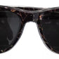 Dolce & Gabbana Black Plastic Full Rim Gray Mirror Lens DG4284-F Sunglasses