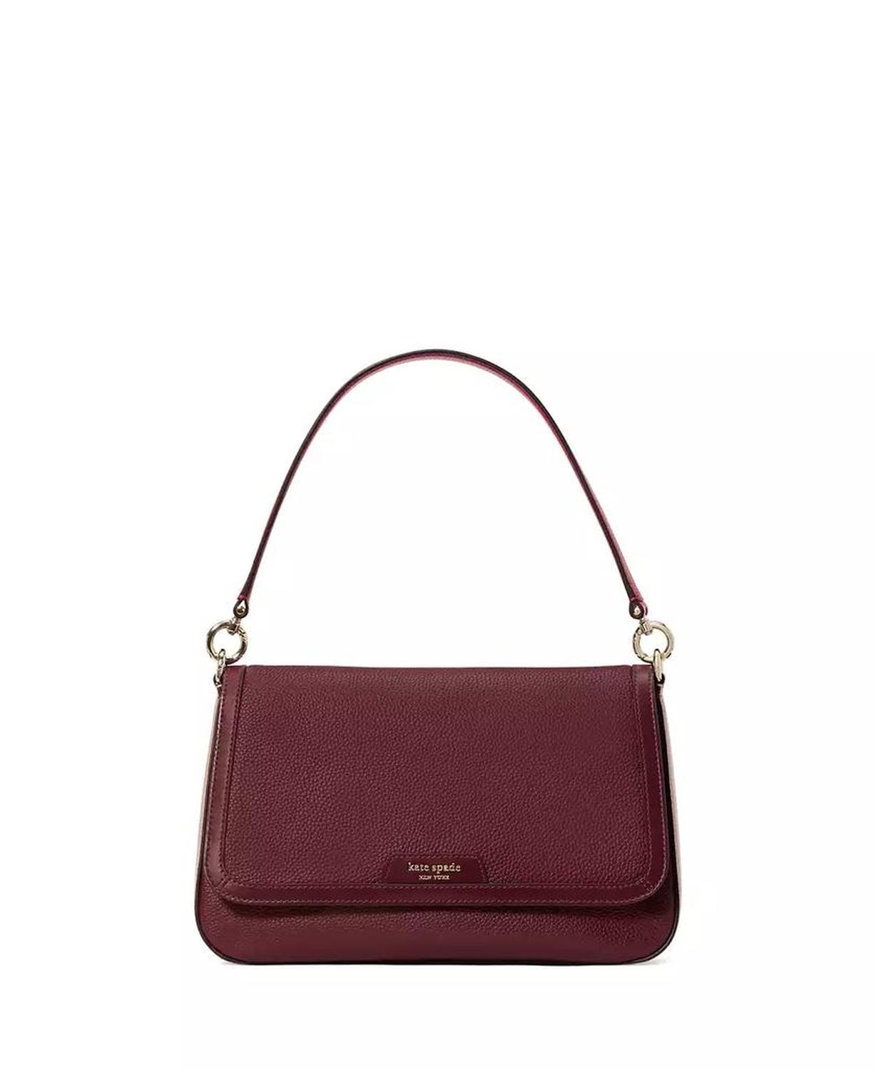 Women's Hudson Colorblocked Pebbled Flap Shoulder Bag