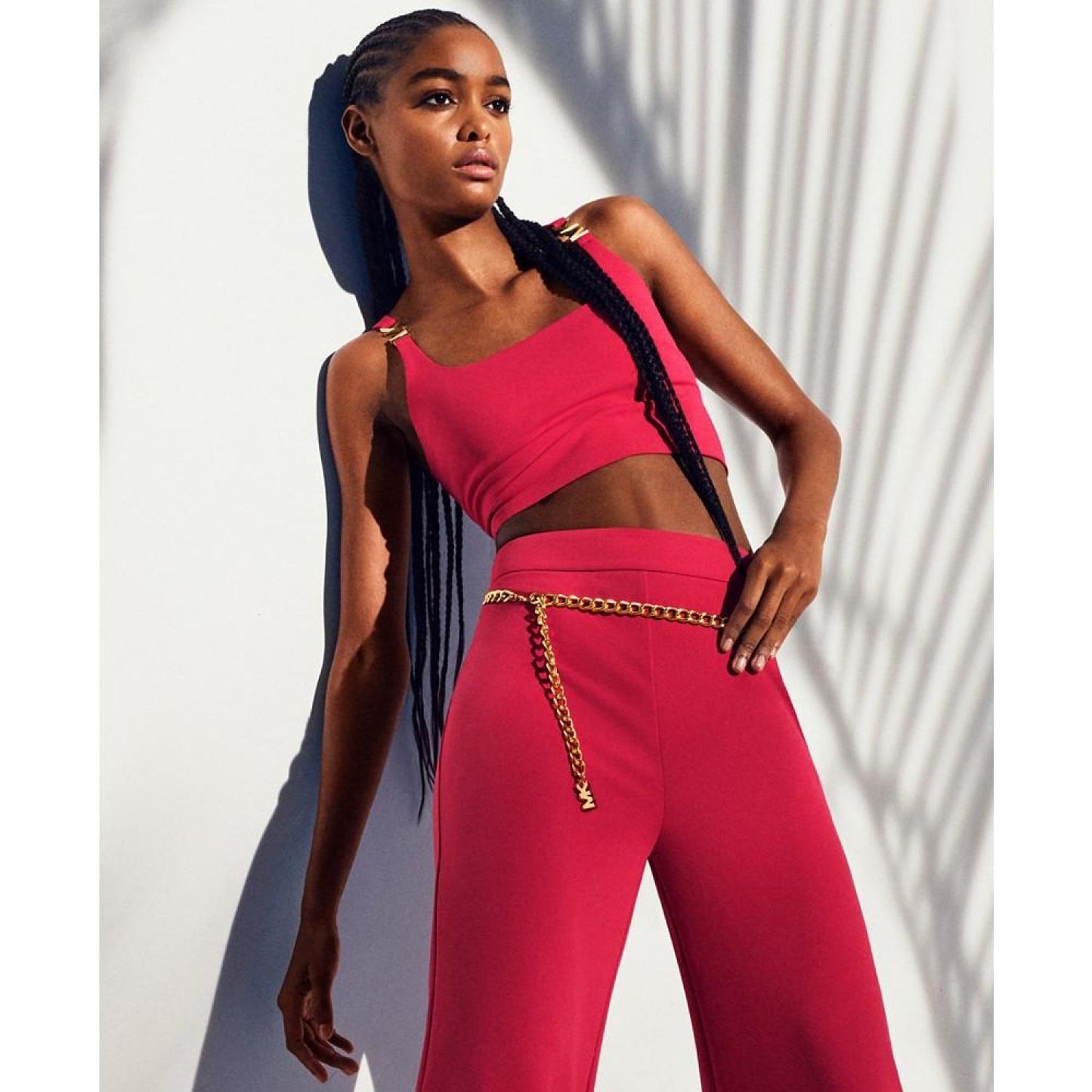 Women's Logo Belt Wide-Leg Pants