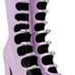 Purple 'The Metallic Kiki' Knee High Boots