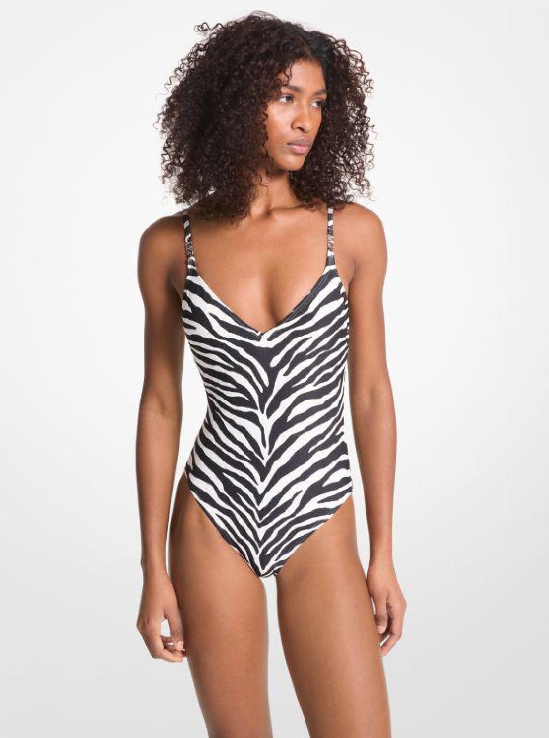 Zebra Print Swimsuit