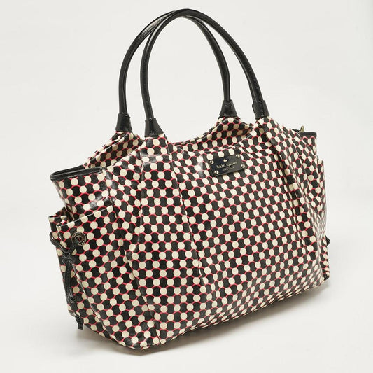 Multicolor Coated Canvas Polka Dots Stevie Tote