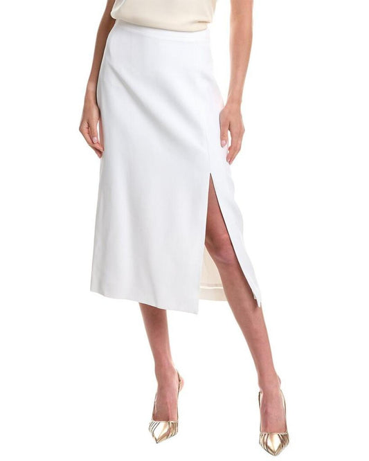 Michael Kors Collection Sable Slit Silk-Blend Pencil Skirt