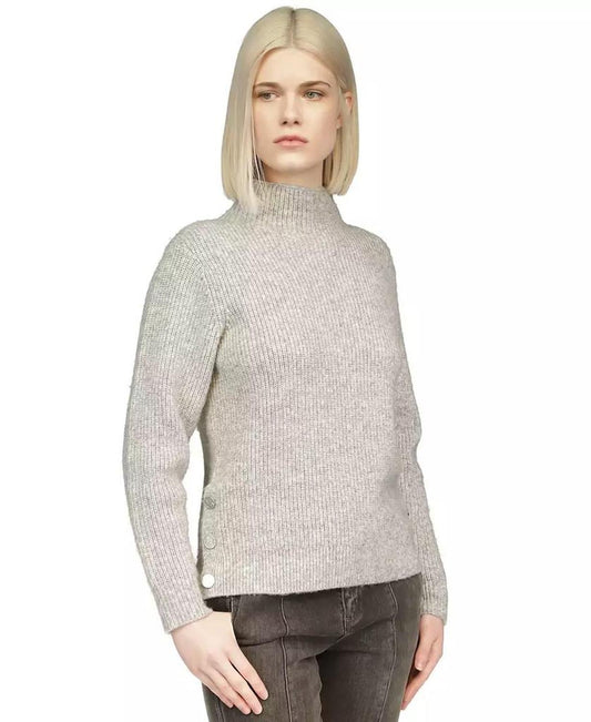 MICHAEL Women's Funnel-Neck Side-Snap Sweater