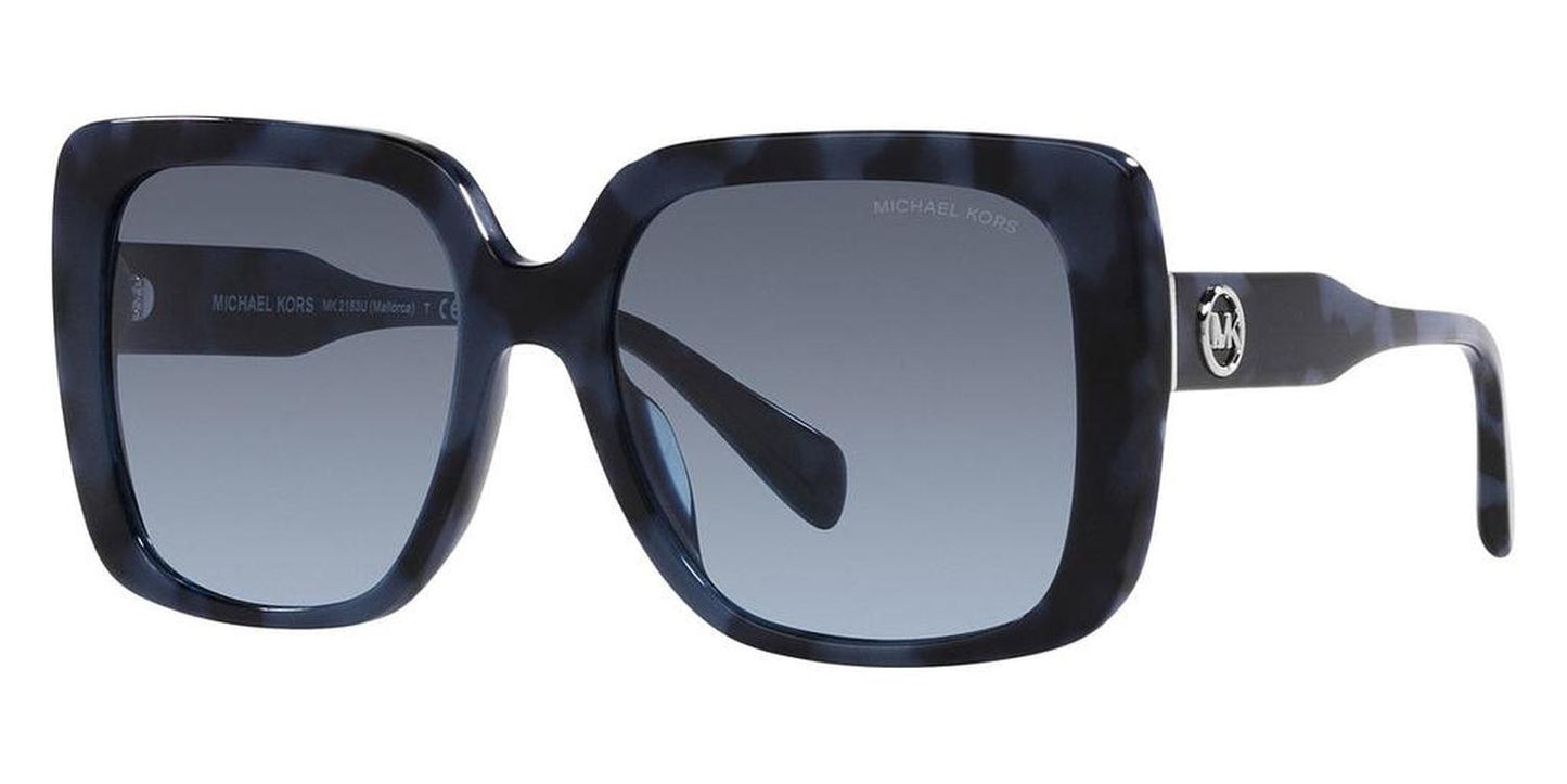 Michael Kors Women's Mallorca 55mm Blue Tortoise Sunglasses MK2183U-31118F-55