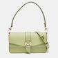 Michael Kors Green Leather Medium Greenwich Shoulder Bag