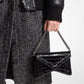 Manhatta Crocodile Embossed Patent Leather Shoulder Bag