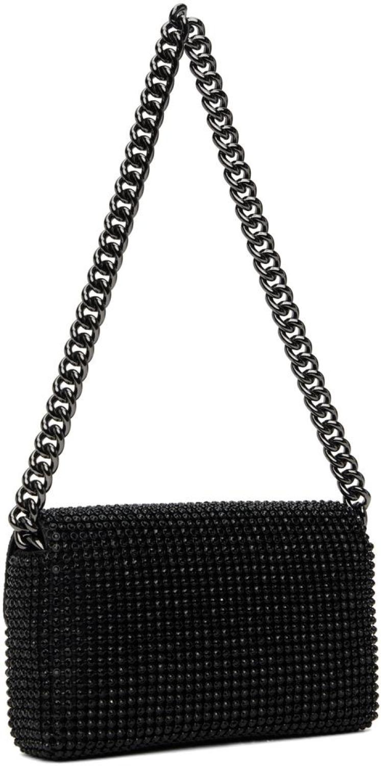 Black 'The Rhinestone J Marc Mini' Shoulder Bag