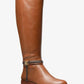 Mindy Leather and Signature Logo Trim Boot