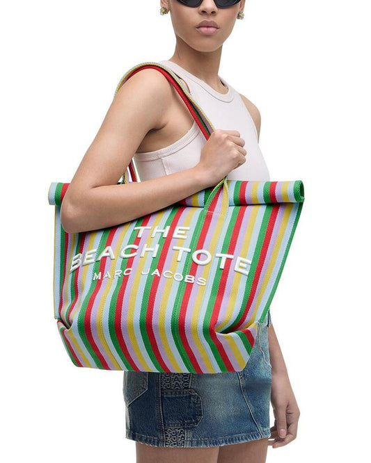 The Striped Jacquard Beach Tote Bag