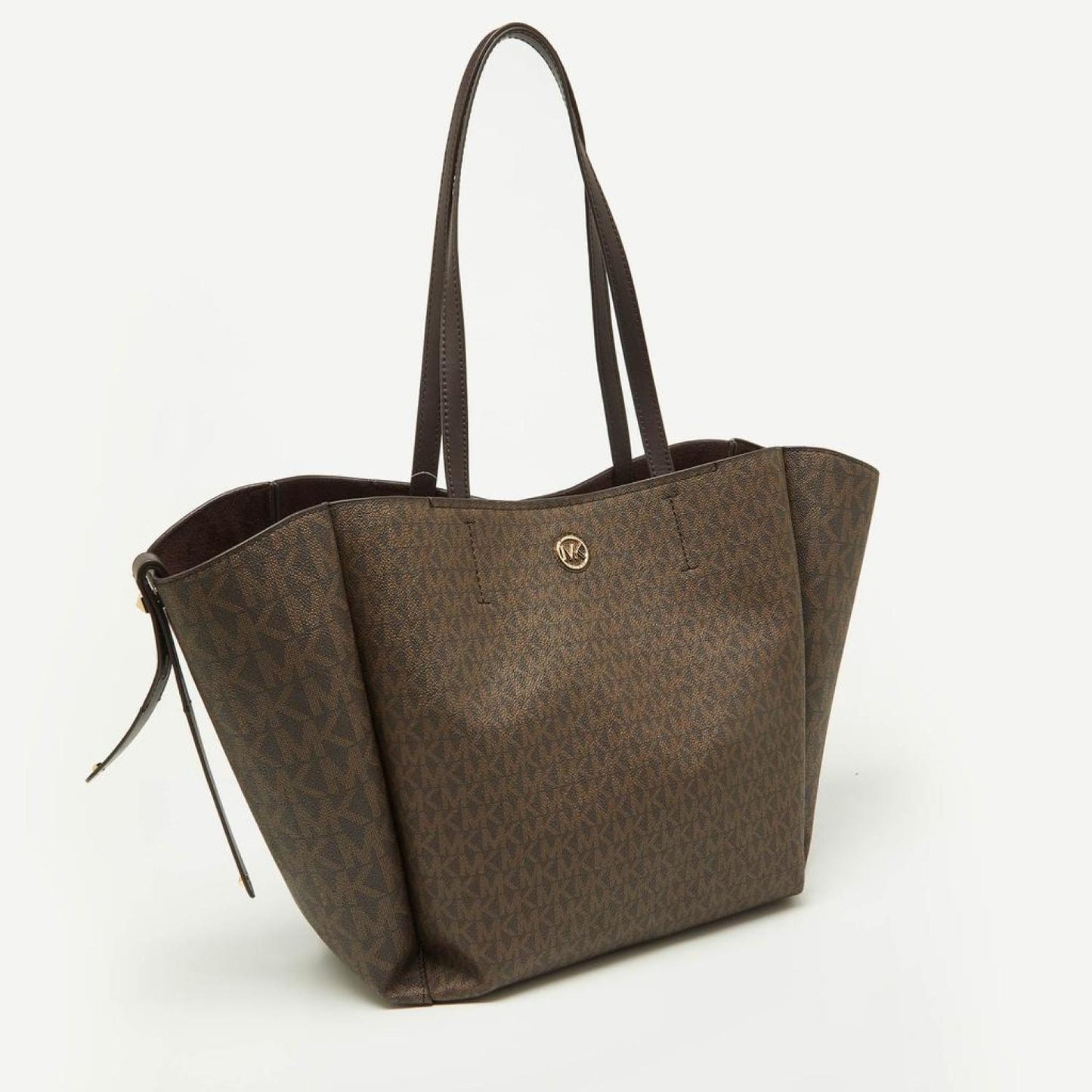 Michael Kors Signature Coated Canvas And Leather Freya Tote