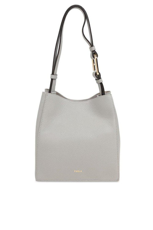 Furla Nuvola Logo Printed Mini Bucket Bag