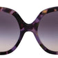 Coach Women's 56 mm Lavender Tortoise Sunglasses