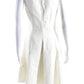 Michael Kors Collection Womens Sleeveless A Line Dress White Cotton