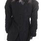 Max Mara Women's Zip Front Mid Length Jacket Black