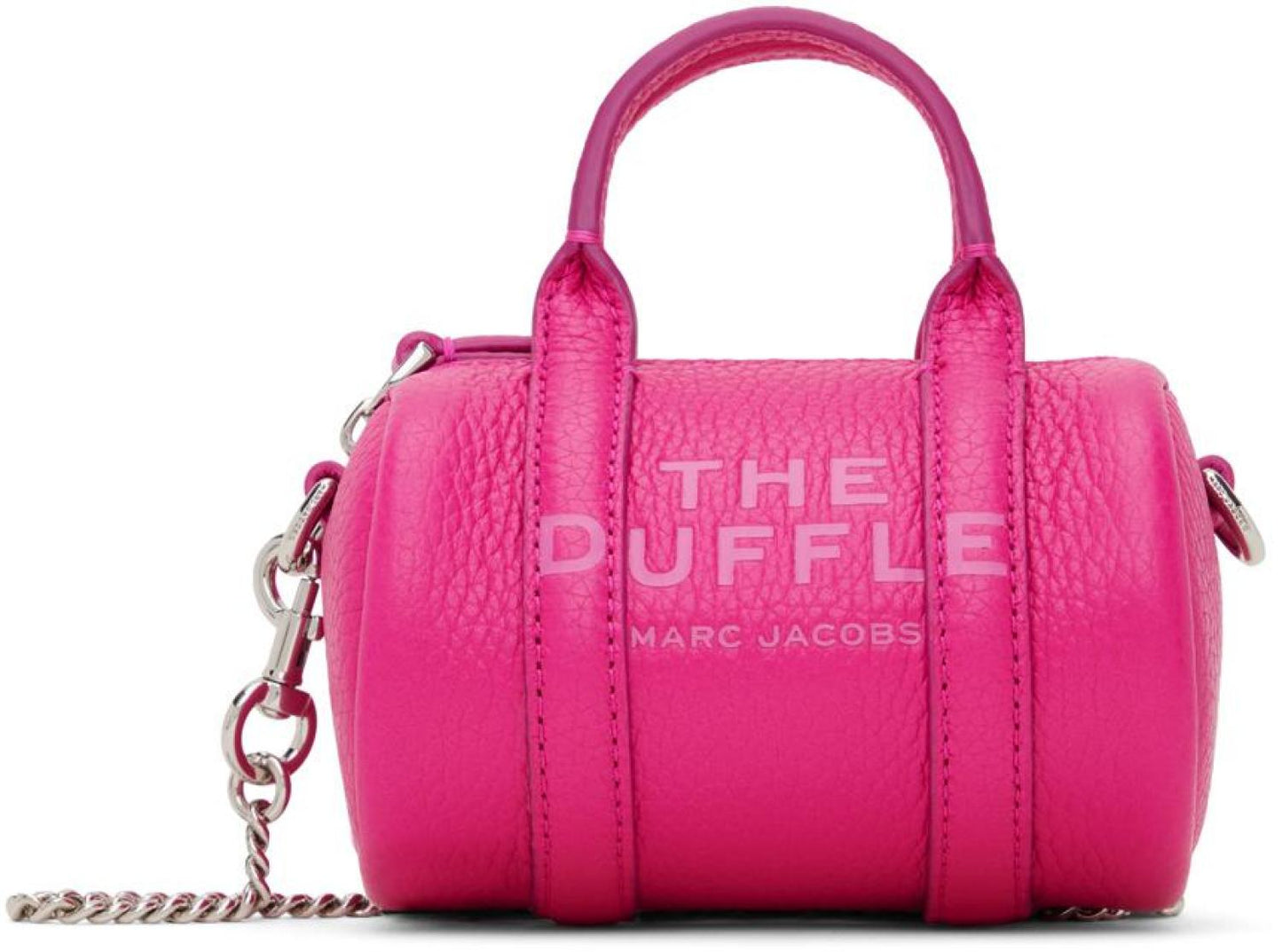 Pink 'The Leather Nano Duffle Crossbody' Bag