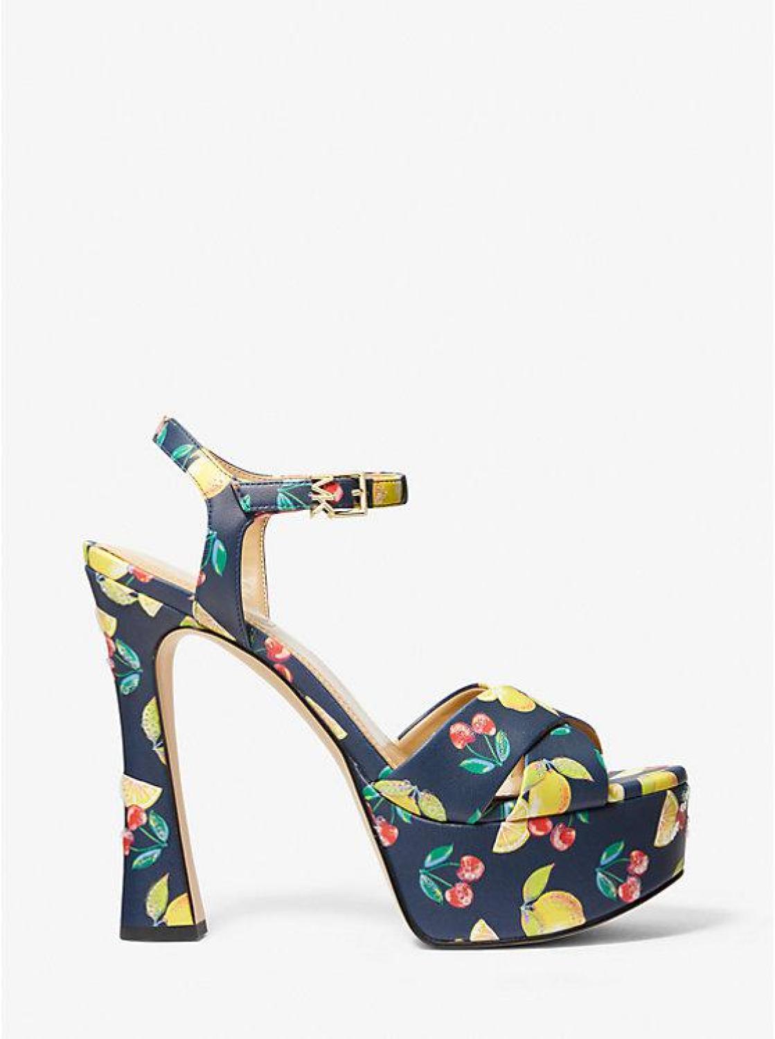 Leona Fruit Print Platform Sandal