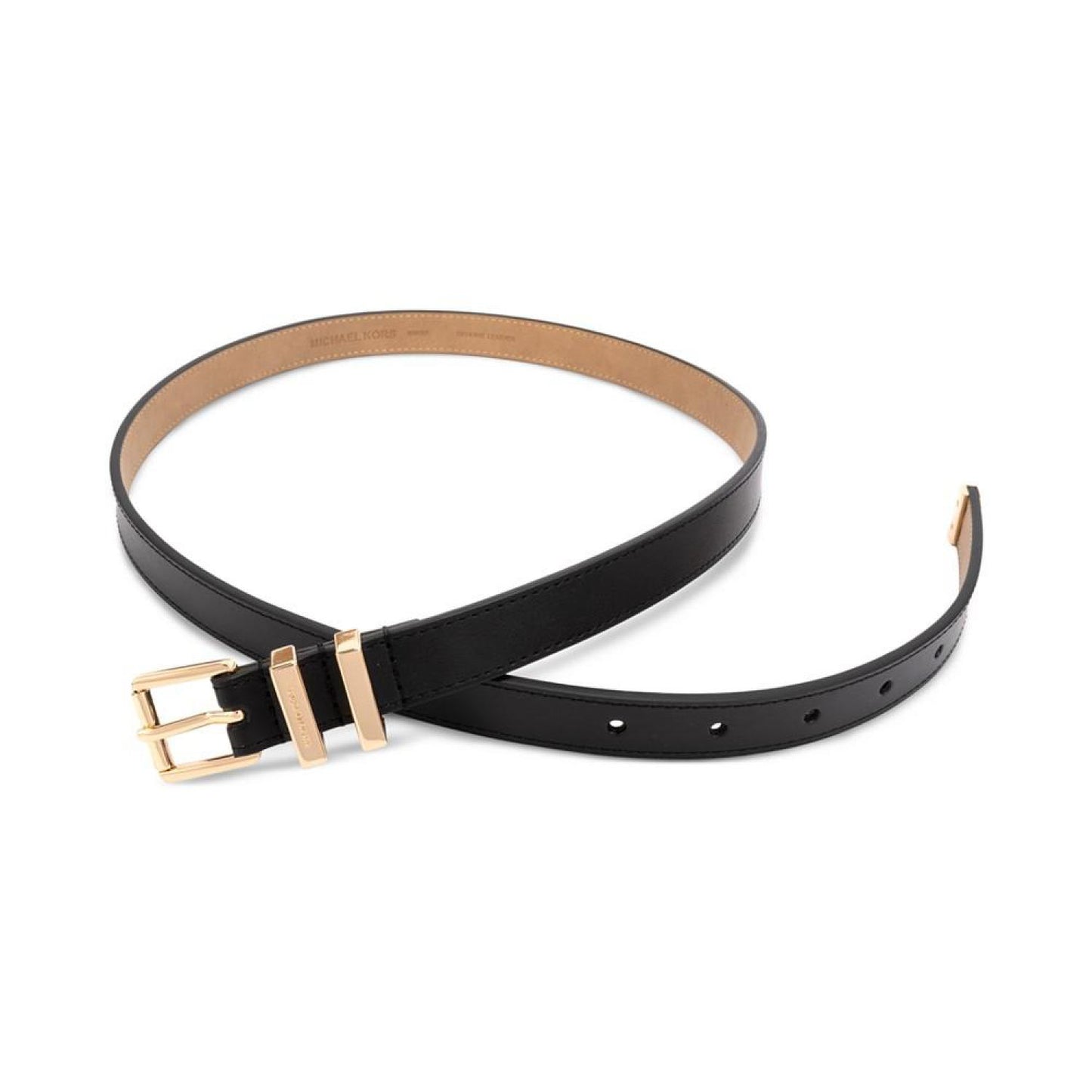 Women's Metal Loop Leather Belt