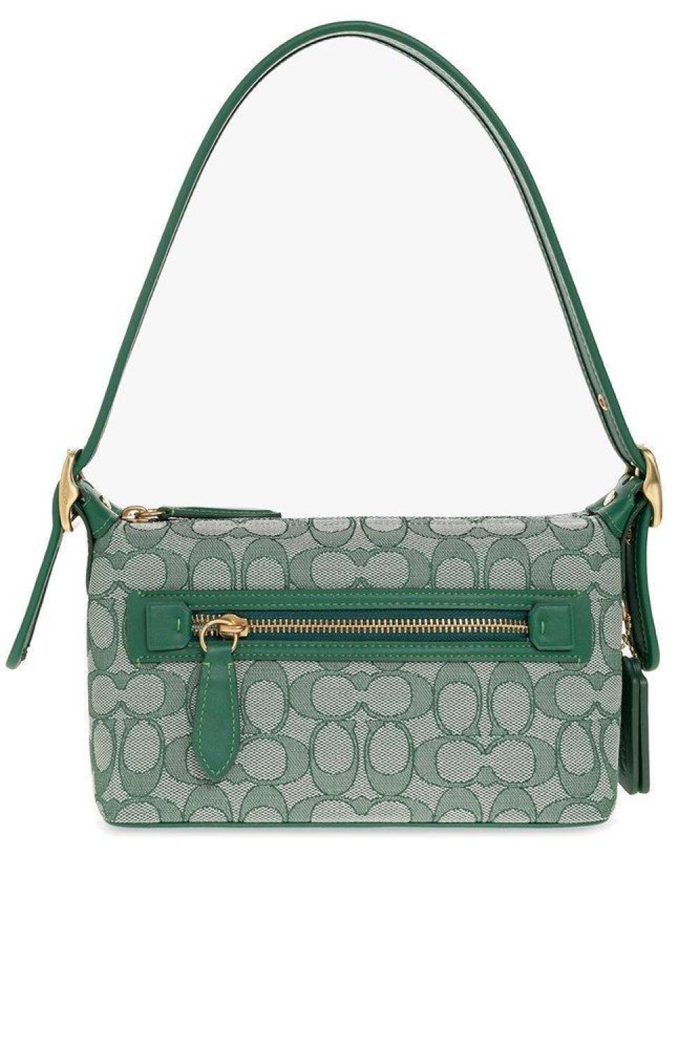 Coach Demi Signature Jacquard Shoulder Bag